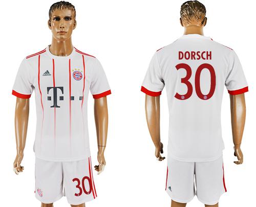 Bayern Munchen #30 Dorsch Sec Away Soccer Club Jersey